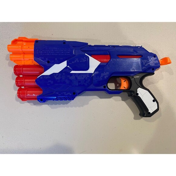 Nerf Cycloneshock Mega Blaster & Nerf Dual-Strike w/ 2 Face Masks & Nerf Darts - Picture 5 of 5